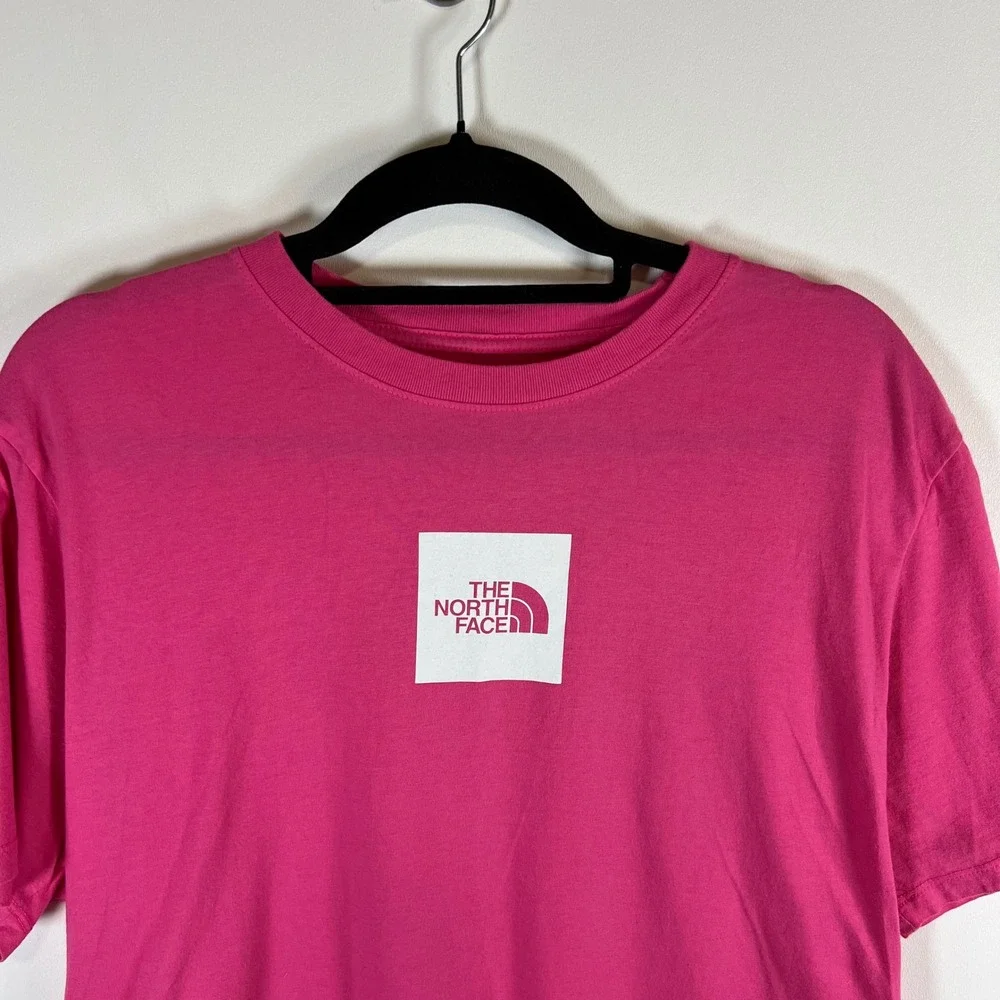 The North Face‎ Mens Pink Short Sleeve Graphic Box Logo T-Shirt Large Outdoor